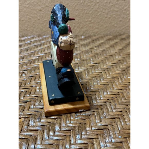 1998 Williraye Studios WW2242 Snowman With Heart Star Christmas Figurine - Picture 6 of 8